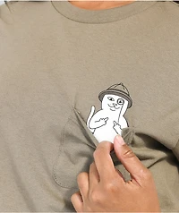 RIPNDIP Ranger Nerm Almond Crop Pocket T-Shirt