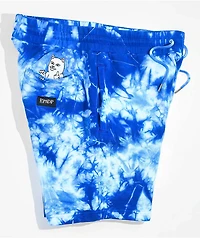 RIPNDIP Rip N Tail Blue Tie Dye Sweat Shorts