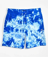 RIPNDIP Rip N Tail Blue Tie Dye Sweat Shorts