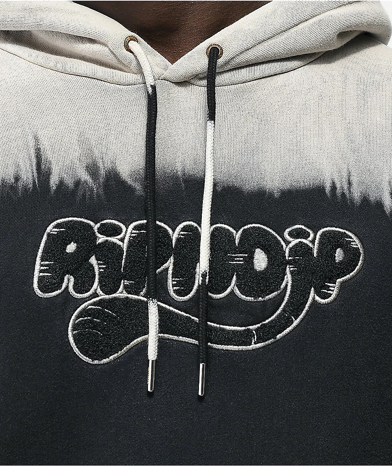 RIPNDIP Riptail Grey & Black Tie Dye Hoodie