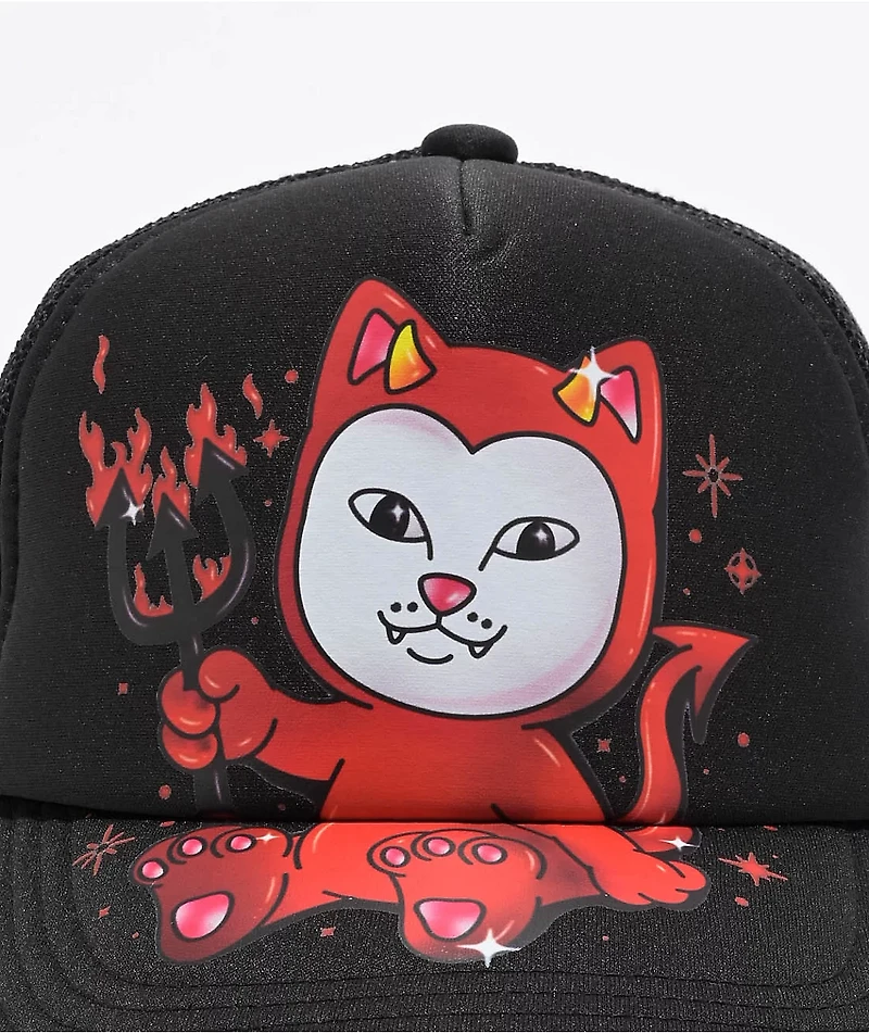 RIPNDIP Scary Cute Black Trucker Hat
