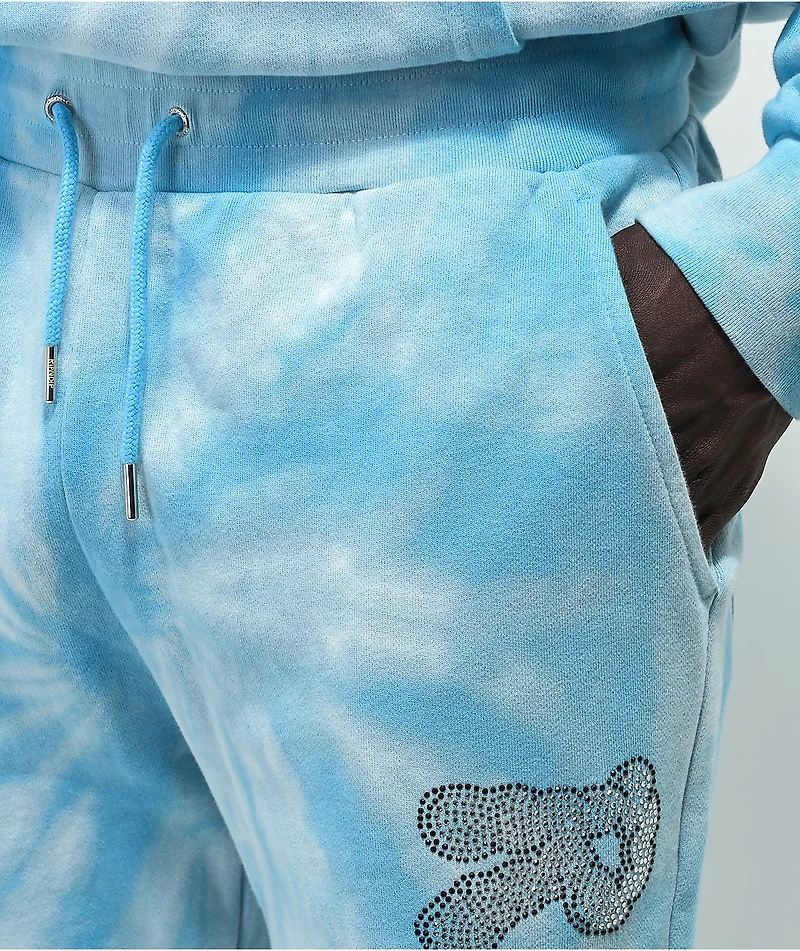 RIPNDIP Sent From Heaven Blue Tie Dye Sweatpants