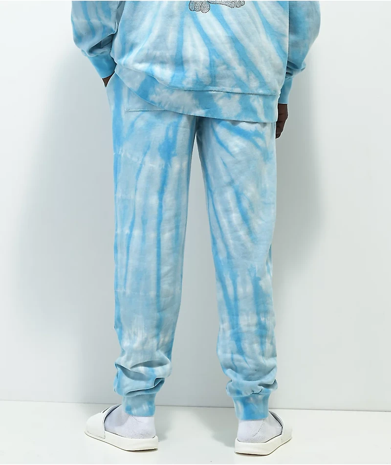 RIPNDIP Sent From Heaven Blue Tie Dye Sweatpants