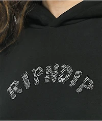 RIPNDIP Sent From Heck Black Rhinestone Hoodie