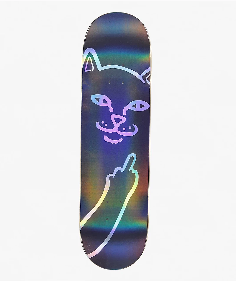 RIPNDIP Black Holo Lord Nermal 8.5" Skateboard Deck