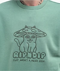 RIPNDIP Shroom Cat Pine Crewneck Sweatshirt