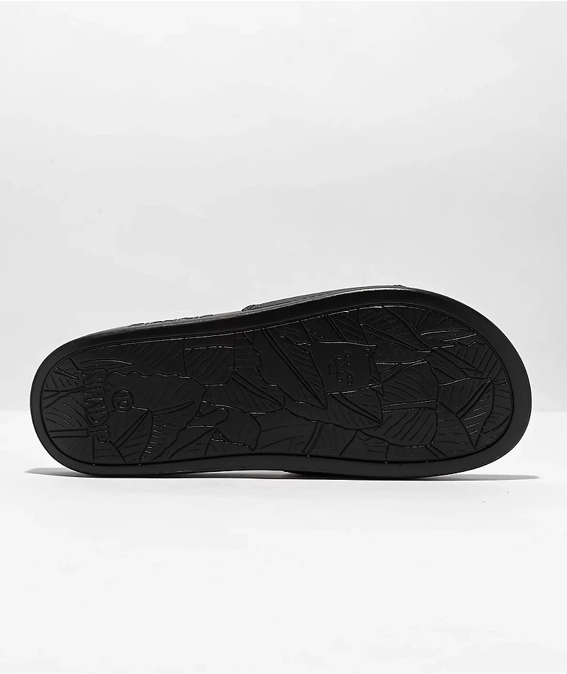 RIPNDIP Sprinkles Airbrush Logo Black Slide Sandals