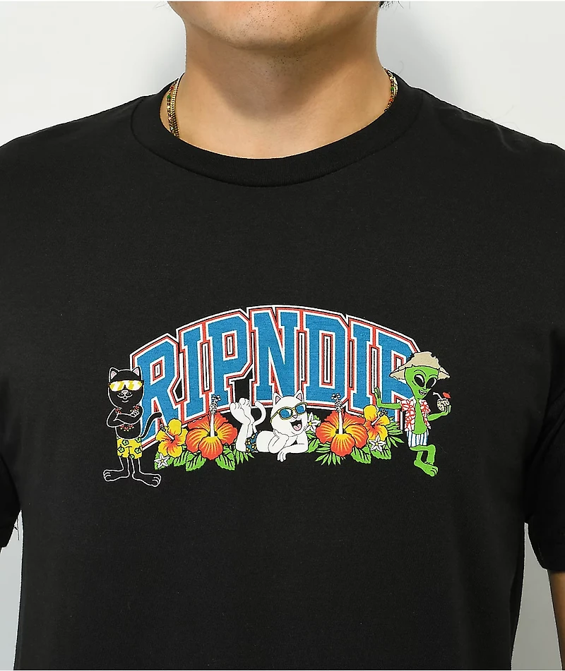RIPNDIP Summer Friends Black T-Shirt