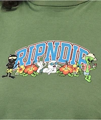 RIPNDIP Summer Friends Green Crop Tank Top