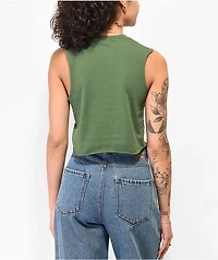 RIPNDIP Summer Friends Green Crop Tank Top