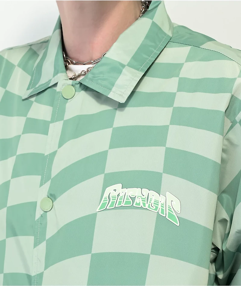 RIPNDIP Teal Checkered Coaches Jacket