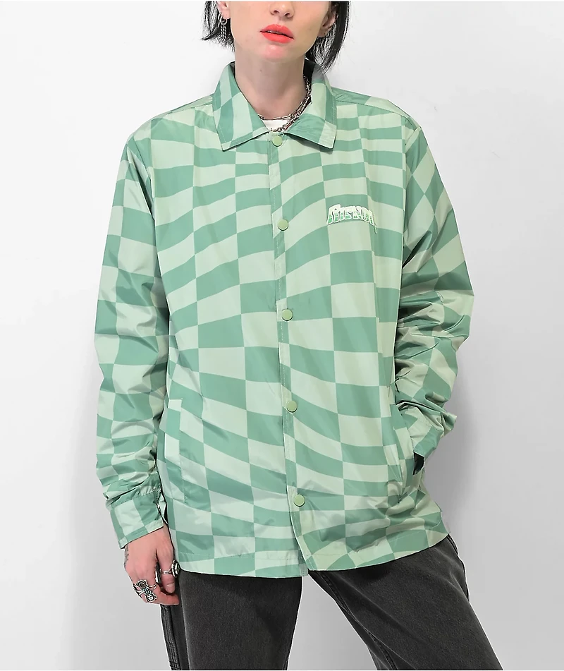 RIPNDIP Teal Checkered Coaches Jacket