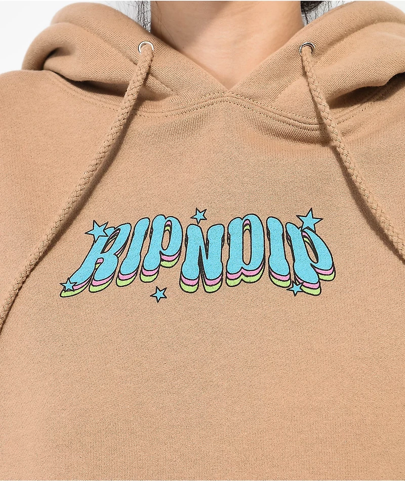 RIPNDIP Tears From Heaven Tan Hoodie