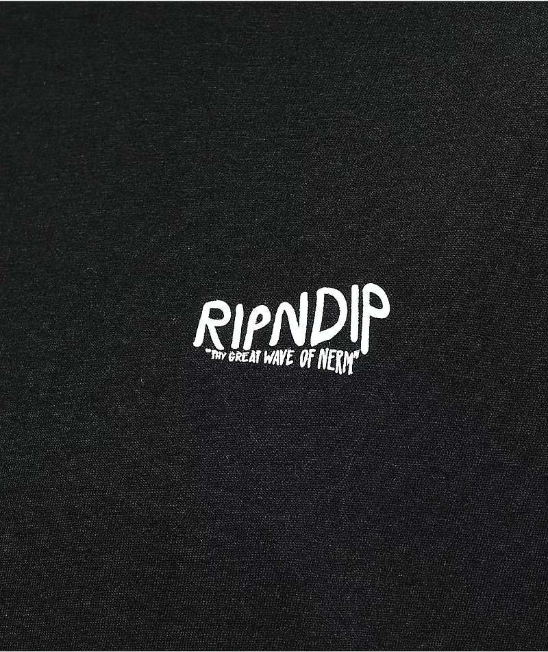 RIPNDIP The Great Wave Of Nerm Black T-Shirt