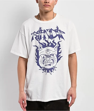 RIPNDIP The Happiest Cat White T-Shirt