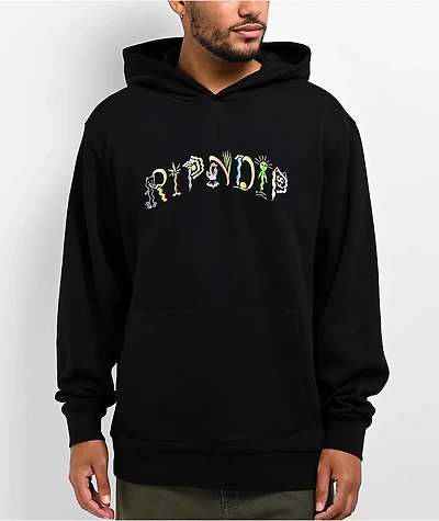RIPNDIP Venice Embroidered Black Hoodie