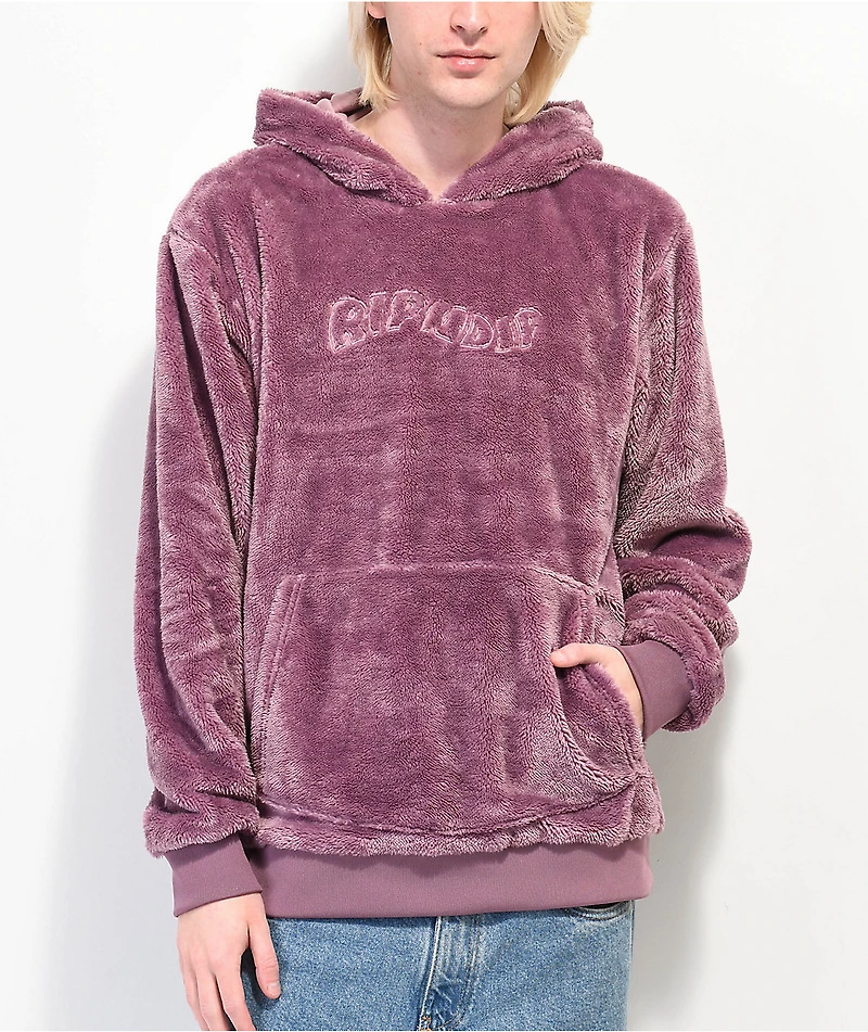 RIPNDIP Waves Mauve Sherpa Hoodie