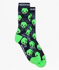 RIPNDIP We Out Here Black Wash Crew Socks