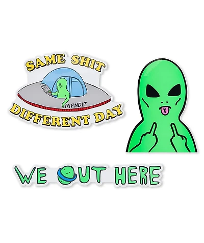 RIPNDIP We Out Here Sticker Pack