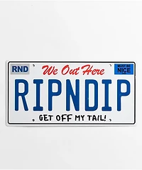 RIPNDIP White License Plate