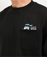 RIPNDIP x Cheech And Chong & Nerm Black Pocket T-Shirt