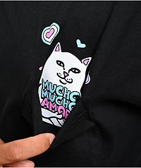 RIPNDIP x Walter Mercado Lord Nermal Mucho Amor Black Pocket T-Shirt