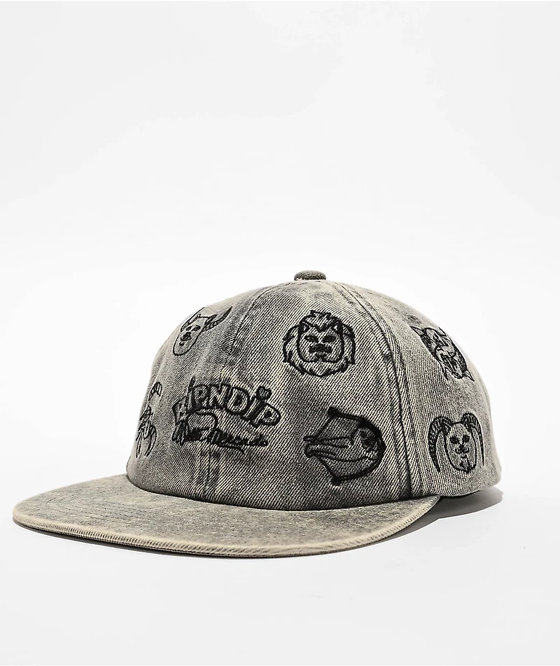 RIPNDIP x Walter Mercado Zodiac Grey Strapback Hat
