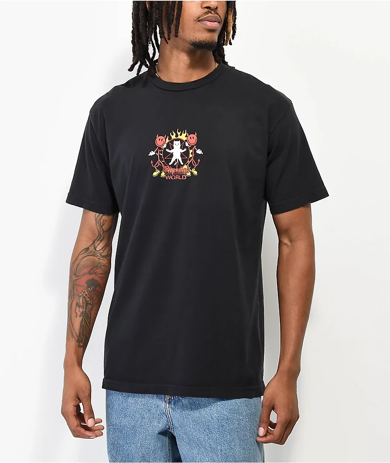 RIPNDIP x World Industries Black T-Shirt