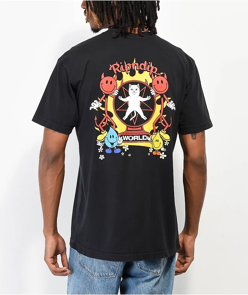 RIPNDIP x World Industries Black T-Shirt