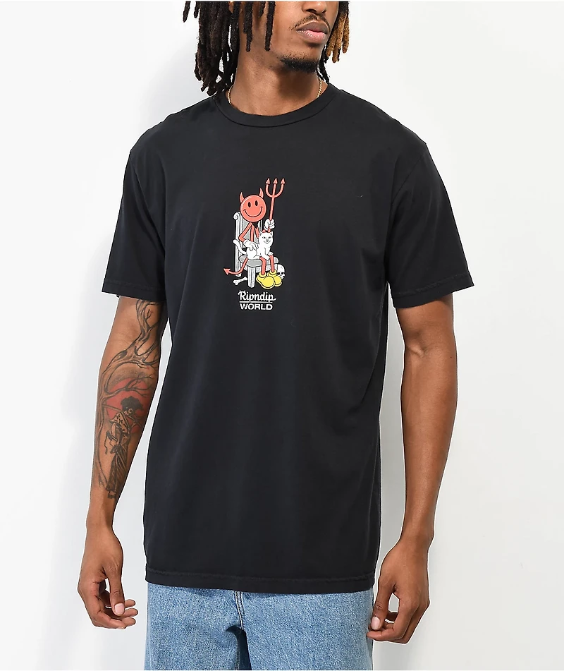 RIPNDIP x World Industries Devilman & Nerm Black T-Shirt