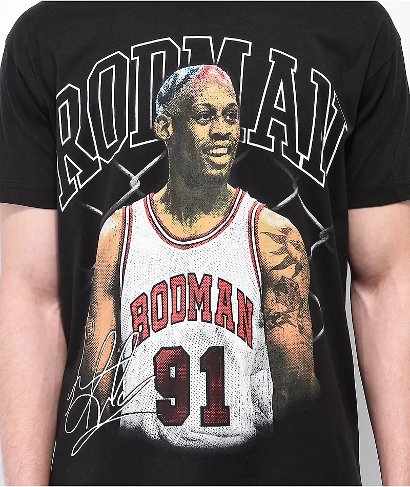 RODMAN BRAND Signature Hair Black T-Shirt