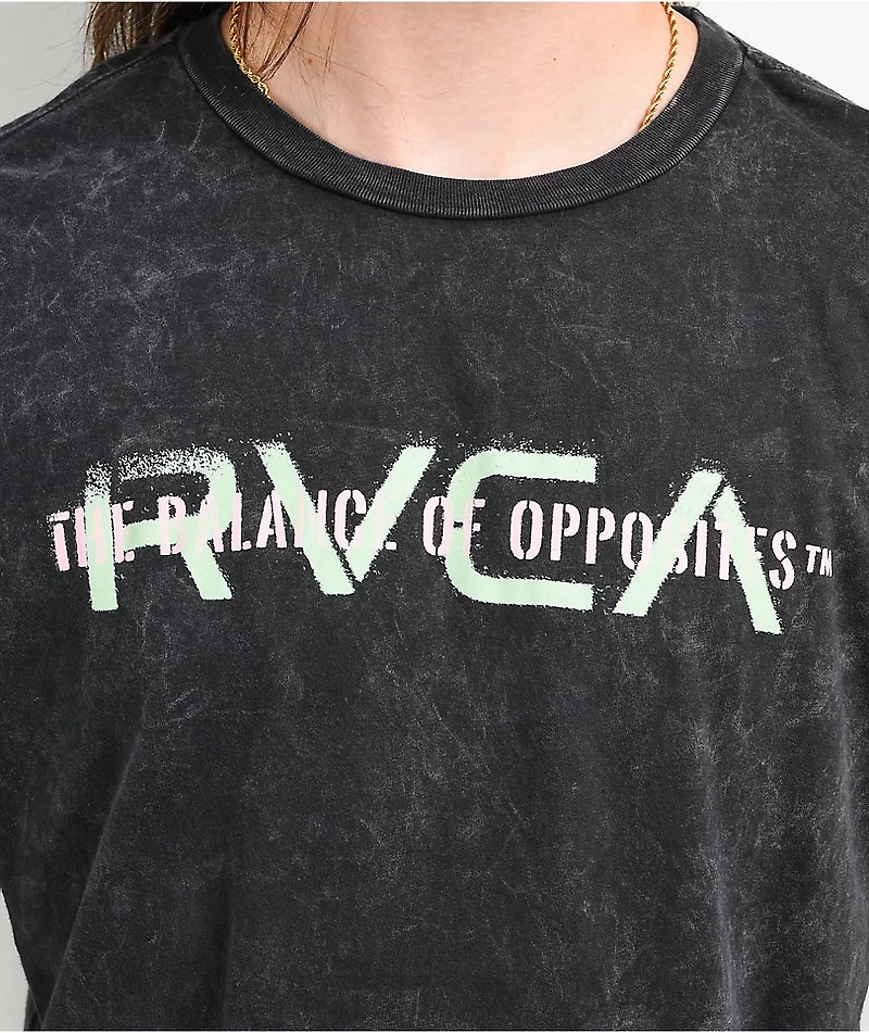 RVCA Big Stencil Black Wash T-Shirt