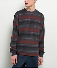 RVCA Bridge Garage Blue Stripe Long Sleeve T-Shirt
