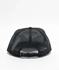 RVCA Bull Terrier Black Trucker Hat
