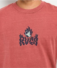 RVCA Burn Notice Rust T-Shirt