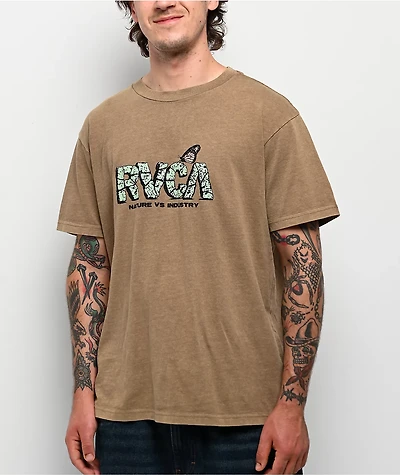 RVCA Butterfly Brown T-Shirt