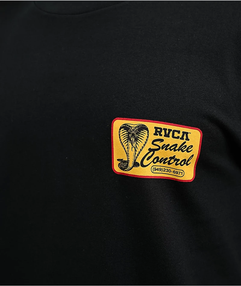 RVCA Cobra Services Black T-Shirt