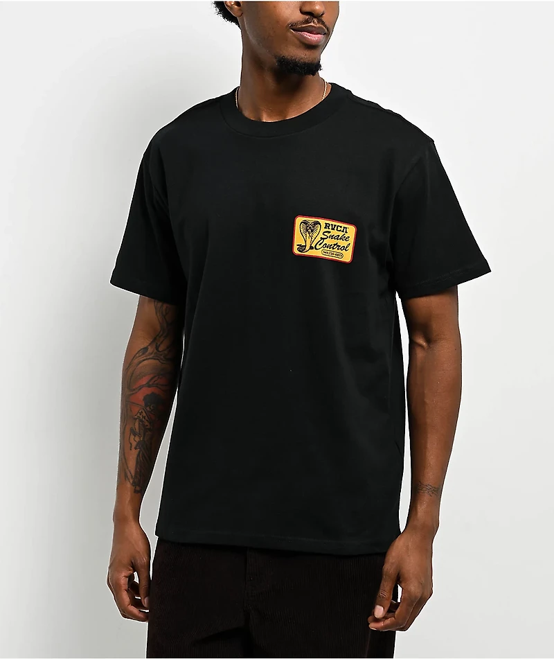 RVCA Cobra Services Black T-Shirt