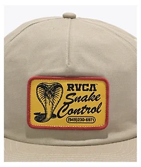 RVCA Cobra Services Khaki Snapback Hat