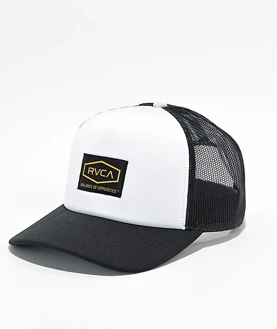 RVCA Dayshift Black & White Trucker Hat