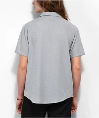 RVCA Dayshift Blue Stripe Short Sleeve Button Up Shirt
