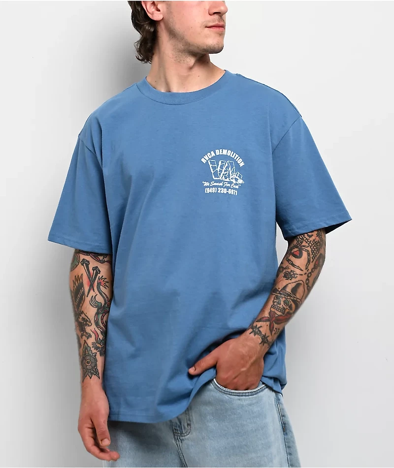 RVCA Demo Blue T-Shirt