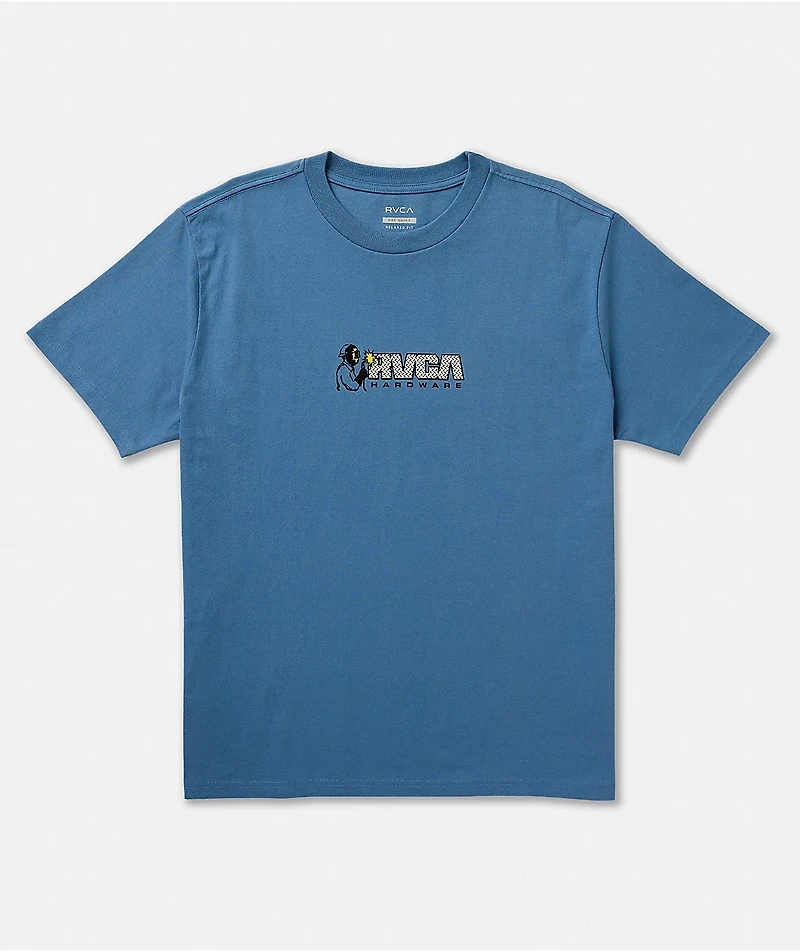 RVCA Hardware Blue T-Shirt