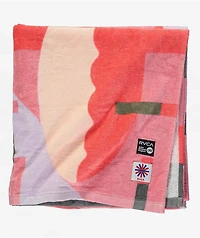 RVCA Jesse Brown Pink Beach Towel