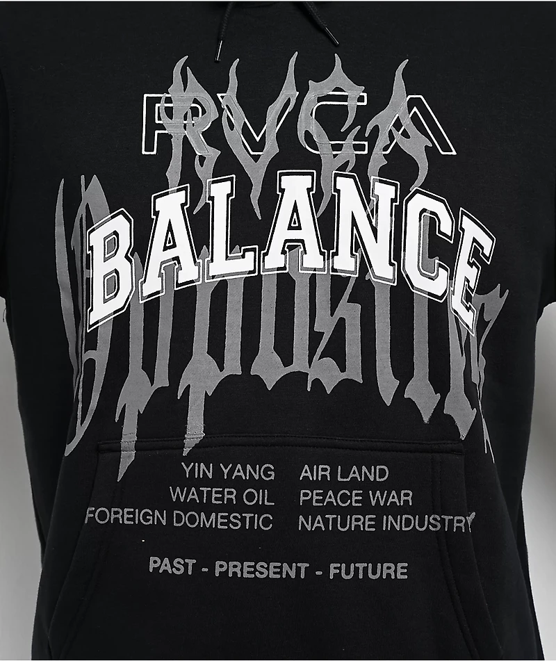 RVCA Metalurgy Black Hoodie
