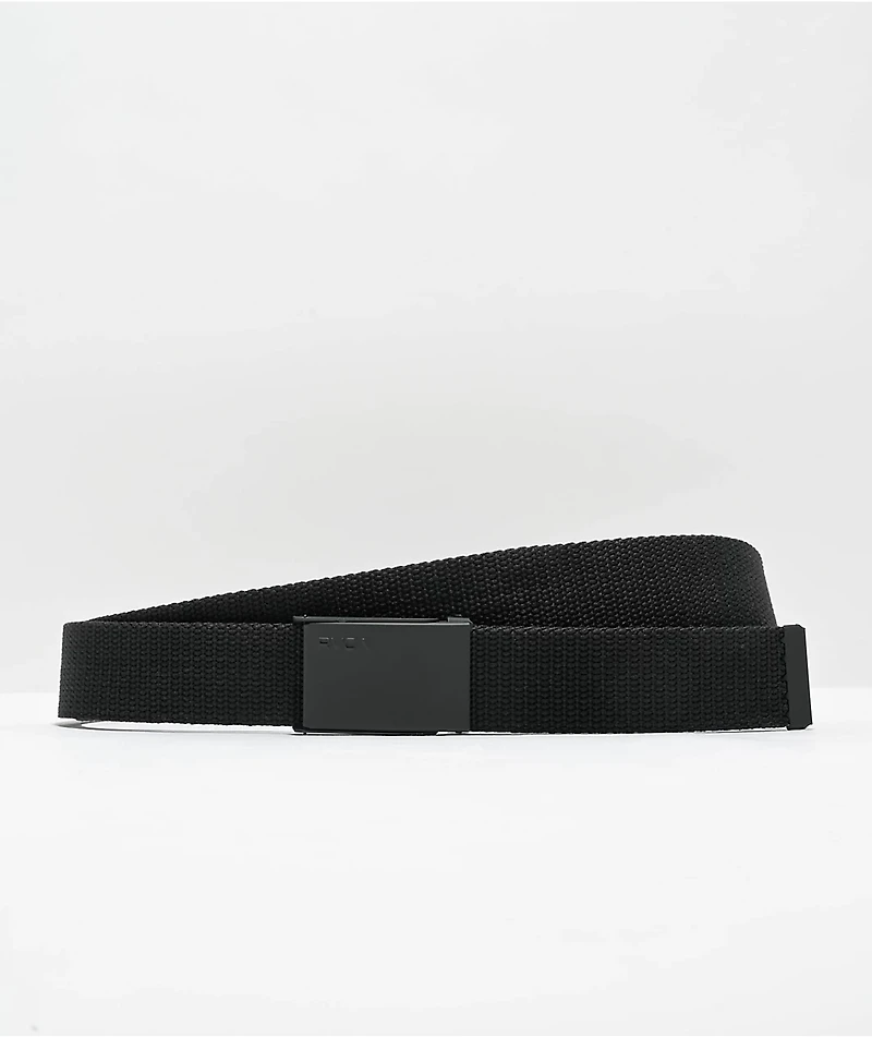 RVCA Options Black Web Belt