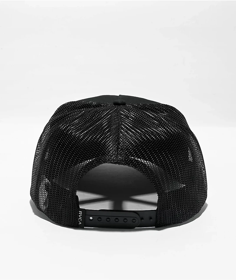 RVCA Overgrown Black Trucker Hat