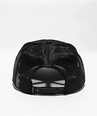 RVCA Overgrown Black Trucker Hat