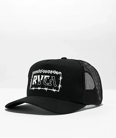 RVCA Overgrown Black Trucker Hat