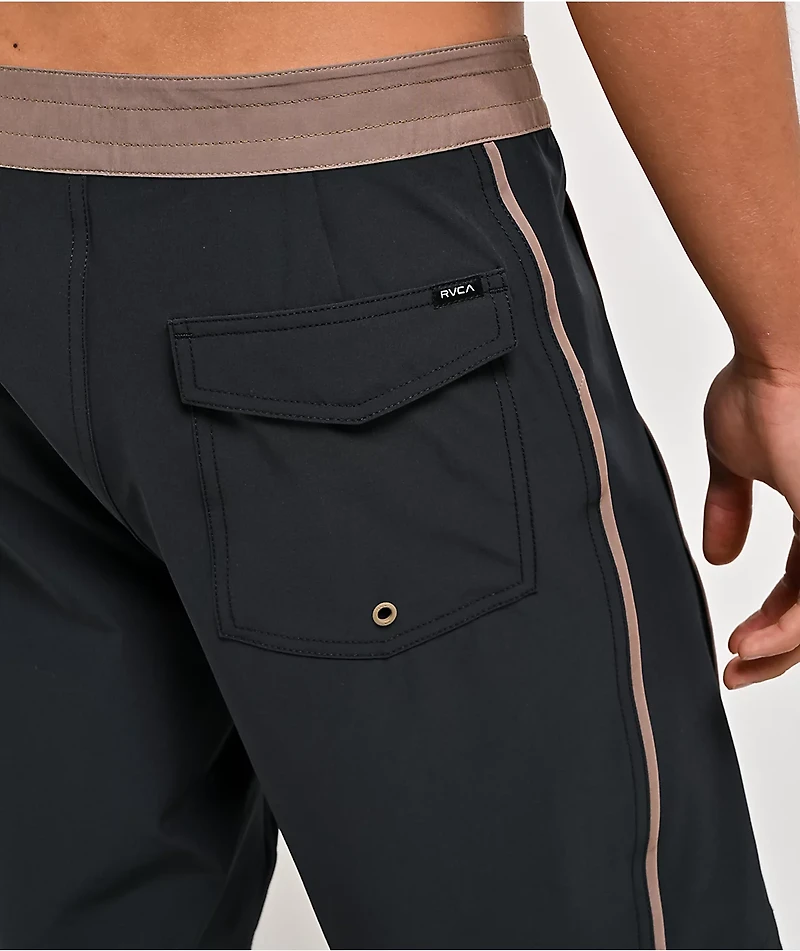 RVCA Retract Black & Brown Board Shorts